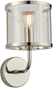 Endon glamour modern fali lámpa hopton nikkel átlátszó end106003