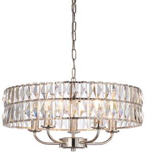 Endon glamour modern függeszték clifton nikkel átlátszó end104467