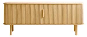 Natúr színű TV-állvány tölgyfa dekorral 160x56 cm Cavo – Unique Furniture