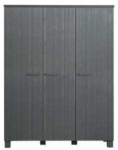 Hoorns Koben sötétszürke fa szekrény 158 cm