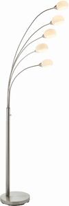 Endon modern LED állólámpa jaspa fehér szatén nikkel end76568