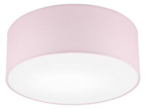 Világos rózsaszín mennyezeti lámpa textil búrával ø 35 cm Vivian – LAMKUR