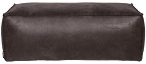 Hoorns Bearny fekete bőr puff 120 x 60 cm