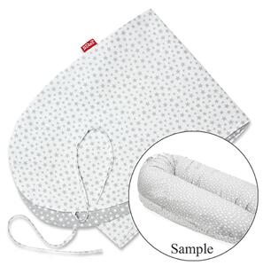 Scamp Formázható univerzális szoptatós párna pamut huzat - Grey White Little Big