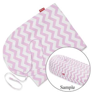 Scamp Formázható univerzális szoptatós párna pamut huzat - Zig Zag Pink White