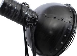 Hoorns Fekete fém állólámpa Ruth 120-160 cm