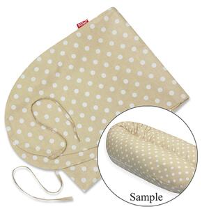 Scamp Formázható univerzális szoptatós párna pamut huzat - Beige Dots