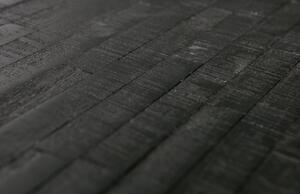 Hoorns Fekete fából készült asztalka Sharky 45x35 cm