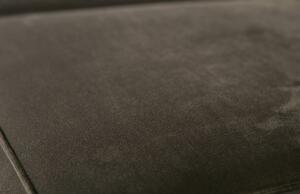 Hoorns Alkonyat sötétzöld bársony sarokkanapé 274 cm, bal
