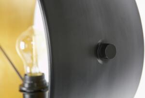 Hoorns Fekete fém állólámpa Loma 145 cm