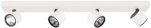 Italux modern LED spot lámpa boniva fehér fekete itxspl-2854-4b-wh