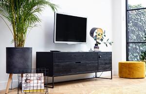 Hoorns Fekete kőris TV állvány Frax 180 x 40 cm