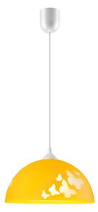 Okkersárga gyerek lámpa üveg búrával ø 30 cm Mariposa – LAMKUR