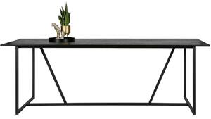 Hoorns Frax fekete kőris étkezőasztal 220 x 90 cm
