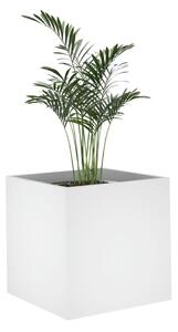 VidaXL fehér szerelt fa virágtartó 40 x 40 x 40 cm