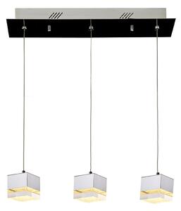 Italux modern LED függeszték seth króm átlátszó itxmd14009016-3a