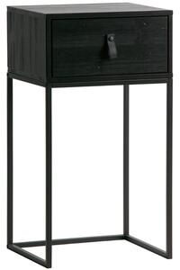 Hoorns Fekete fenyő oldalasztal Tason 40x35 cm