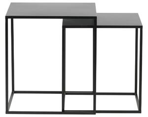 Hoorns Két darab fekete Nodens asztali készlet 40 x 40/45 x 45 cm