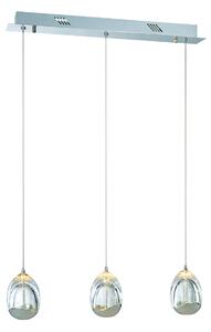 Italux glamour modern LED függeszték xavier króm átlátszó itxmd13003023-3b