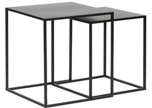 Hoorns Két darab fekete Nodens asztali készlet 40 x 40/45 x 45 cm