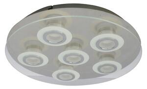 Italux modern LED mennyezeti lámpa flavio fehér króm átlátszó itxmd14088-06b ch