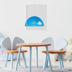 Kék gyerek lámpa üveg búrával ø 30 cm Day & Night – LAMKUR