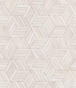 TF30081699 geometrikus mintájú világos rózsaszín tapéta