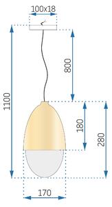 Mennyezeti Lámpa APP952-1CP