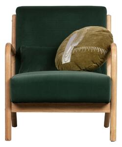 Hoorns Esence zöld bársony fotel