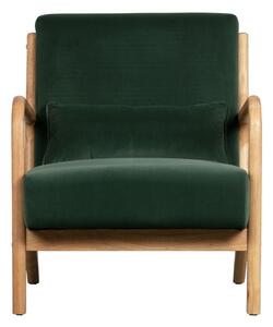 Hoorns Esence zöld bársony fotel
