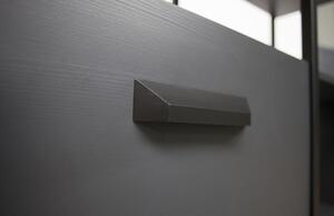 Hoorns Raffo fekete fapolc fiókokkal 220 x 123 cm