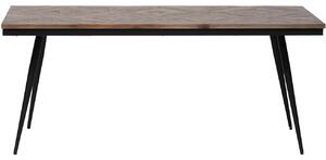 Hoorns Bécsi teak barna étkezőasztal 220x90 cm
