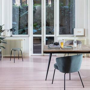 Hoorns Bécsi teak barna étkezőasztal 220x90 cm