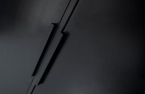 Hoorns Mutas fekete fenyő szekrény 200 x 100 cm