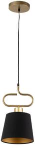 Sigma lighting modern függeszték volutto fekete réz arany sig40644