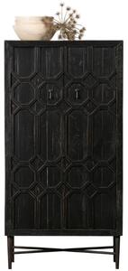 Hoorns Morten fekete fenyő szekrény 75 x 40 cm
