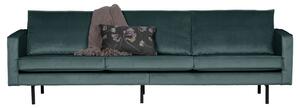 Hoorns Raden kerozin kék bársony háromszemélyes kanapé 277 cm