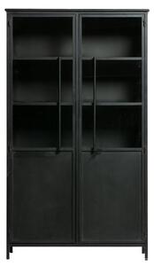 Hoorns Fekete fém vitrin Merrick 170 x 99 cm