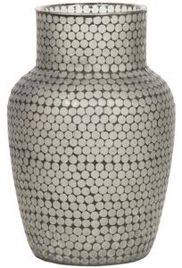 Hoorns Fekete-fehér Jégüveg váza pöttyös