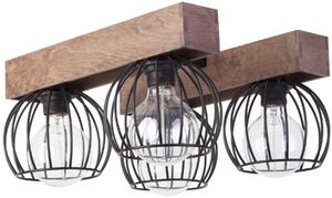 Sigma lighting loft mennyezeti lámpa milan barna fekete sig31575