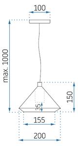 Mennyezeti lámpa APP1005-1CP