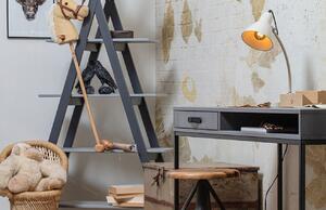 Hoorns Neville szürke fenyő íróasztal 130 x 58 cm