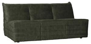 Hoorns Sötétzöld bársony kétüléses kanapé Altaire 160 cm