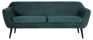 Hoorns Benzinkék bársony kétüléses kanapé Sanba 187 cm