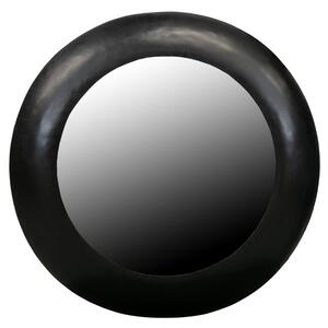 Hoorns Fekete fém függő tükör Pörkölt 75 cm