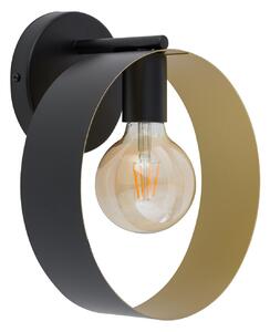 Sigma lighting modern fali lámpa happy fekete arany sig32305