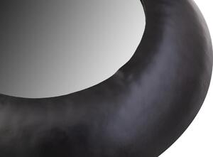 Hoorns Fekete fém függő tükör Pörkölt 75 cm