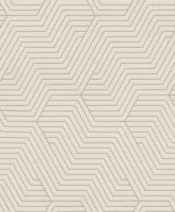TF00312515 geometrikus mintájú krém tapéta