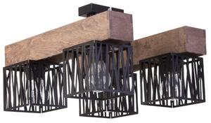 Sigma lighting loft mennyezeti lámpa dali barna fekete sig31483