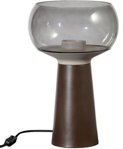 Hoorns Kávébarna fém asztali lámpa Boletus ø 24 cm